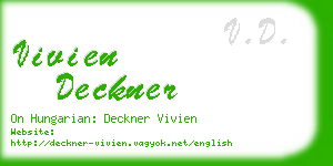 vivien deckner business card